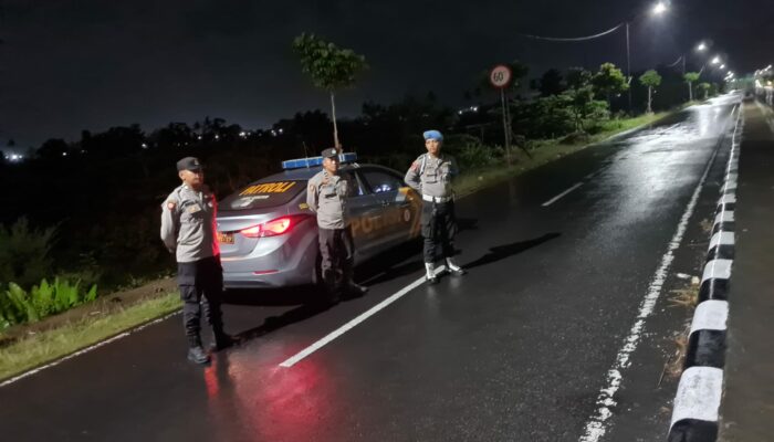 Kediri Aman? Intip Aksi Patroli Blue Light Berantas Kejahatan Malam Hari