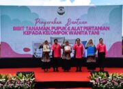 Masifkan Upaya Ketahanan Pangan, Ketua Pembina Yayasan Kemala Bhayangkari Berikan Bantuan Bibit