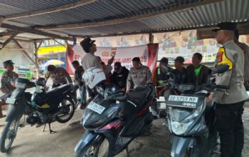 Polres Lombok Barat Gelar Penyuluhan Kamtibmas di Pasar Gerung