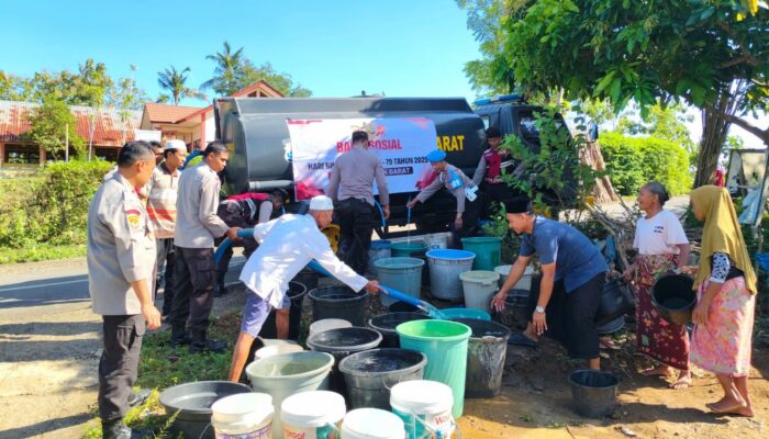 Aksi Sosial Polres Lombok Barat di Lembar: Solusi Krisis Air Bersih