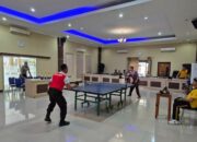Semarak Final Tenis Meja Polres Lombok Barat HUT Bhayangkara ke-79