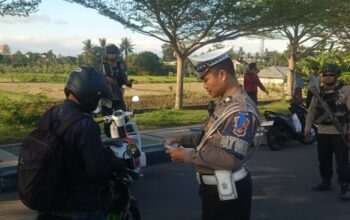 Satlantas Lombok Barat Gelar Operasi Patuh, Fokus Disiplin Pengendara Roda Dua