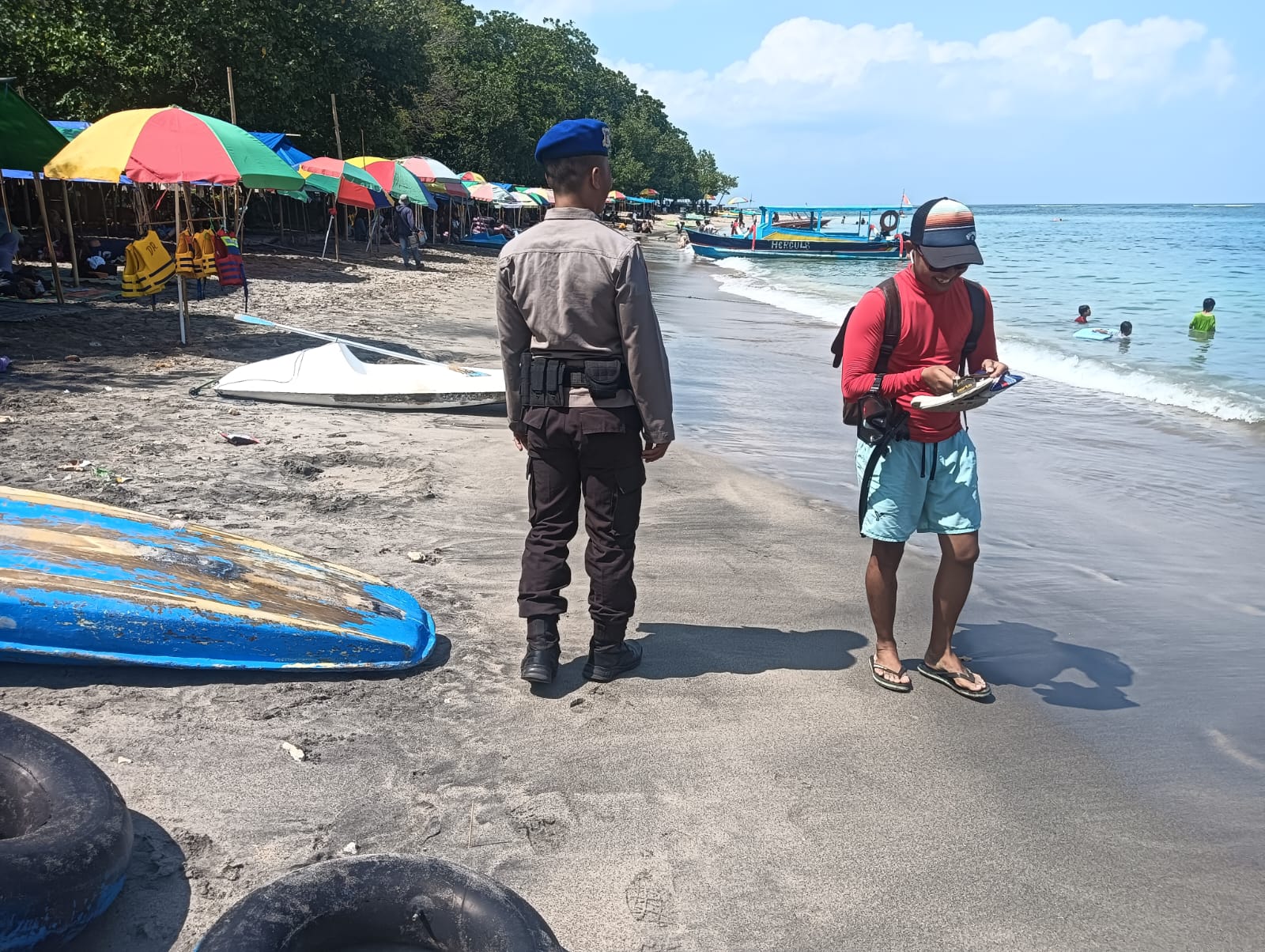 Cuaca Tak Menentu, Satpolairud Gencarkan Himbauan Keselamatan di Senggigi