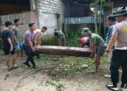 Aksi Polisi, Mahasiswa KKN, dan Warga Sekotong Jaga Lingkungan